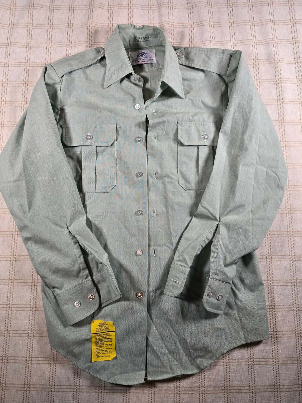US Military DSCP Garrison Collection Men's Long Sleeve AG-415 Dress Shirt 15 x 3